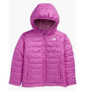 The North Face girl Mossbud Swirl reversible jacket water repellent purple 2T